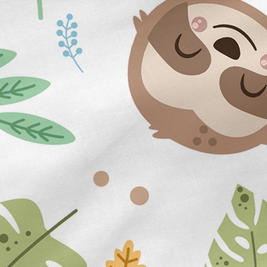Monteret bundark HappyFriday Moshi Moshi Happy Sloth Multifarvet 90 x 200 x 32 cm #5