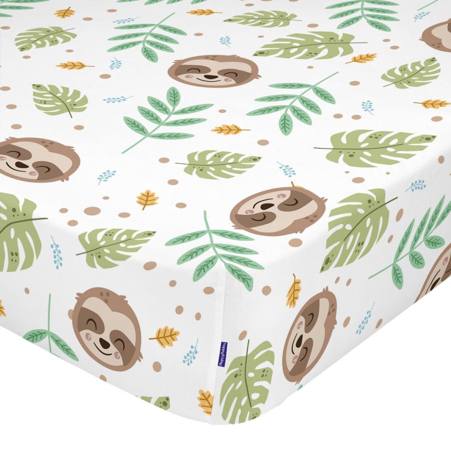 Monteret bundark HappyFriday Moshi Moshi Happy Sloth Multifarvet 70 x 140 x 14 cm #1