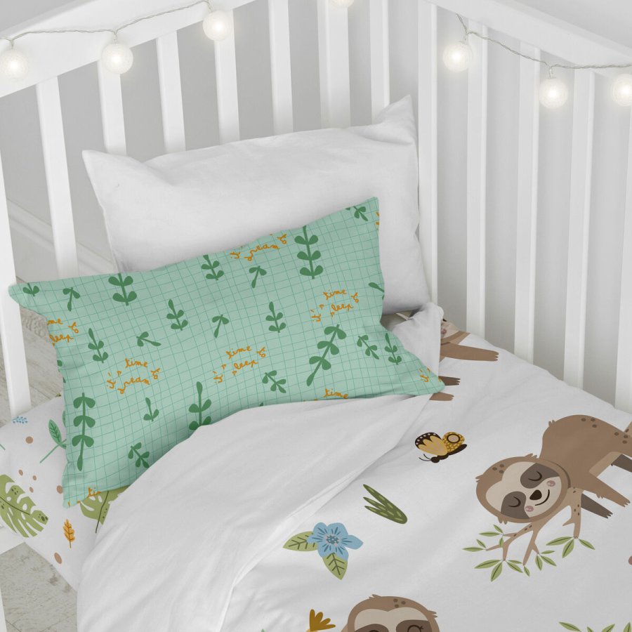 Dynebetrk st HappyFriday Moshi Moshi Happy Sloth Multifarvet Vugge til baby 2 Dele #16