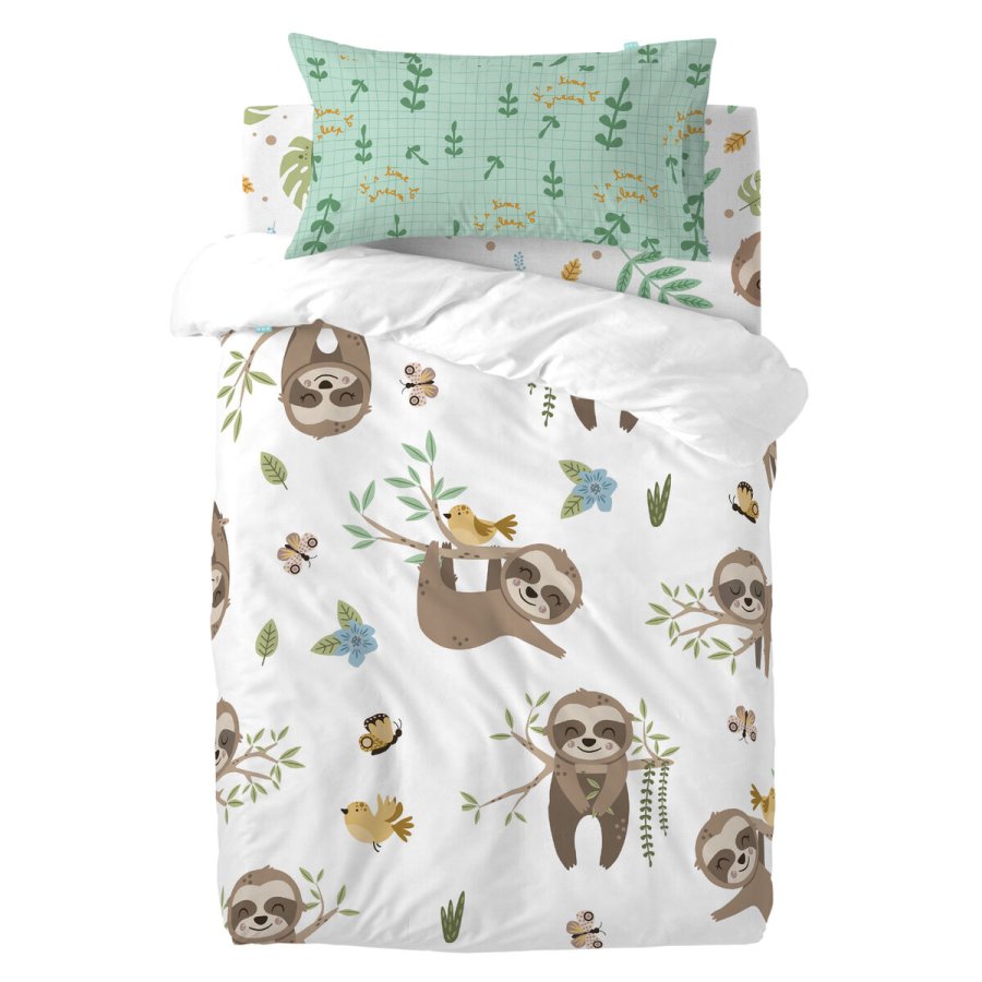 Dynebetrk st HappyFriday Moshi Moshi Happy Sloth Multifarvet Vugge til baby 2 Dele #1