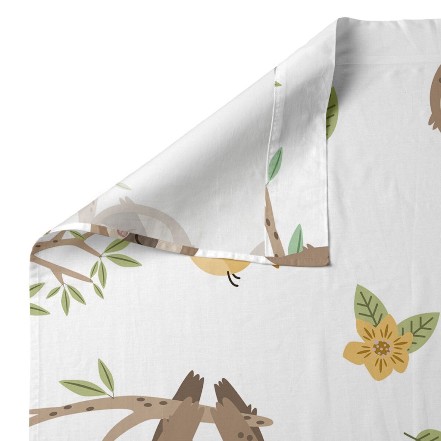 Sengetj st HappyFriday Moshi Moshi Happy sloth Multifarvet Vugge til baby 2 Dele #6