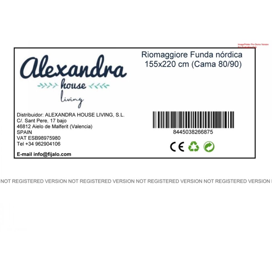 Nordisk cover HappyFriday Riomaggiore Multifarvet 155 x 220 cm #7
