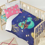 Dynebetrk st HappyFriday Mr Fox Happy mermaid Multifarvet Vugge til baby 2 Dele #6