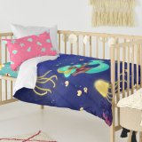 Dynebetrk st HappyFriday Mr Fox Happy mermaid Multifarvet Vugge til baby 2 Dele #11
