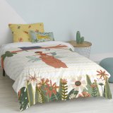Dynebetrk st HappyFriday Mr Fox Jungle life  Multifarvet Seng 80 2 Dele #16