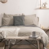Nordisk cover HappyFriday BASIC Beige Seng 80 140 x 200 cm 28 x 4 x 38 cm #1