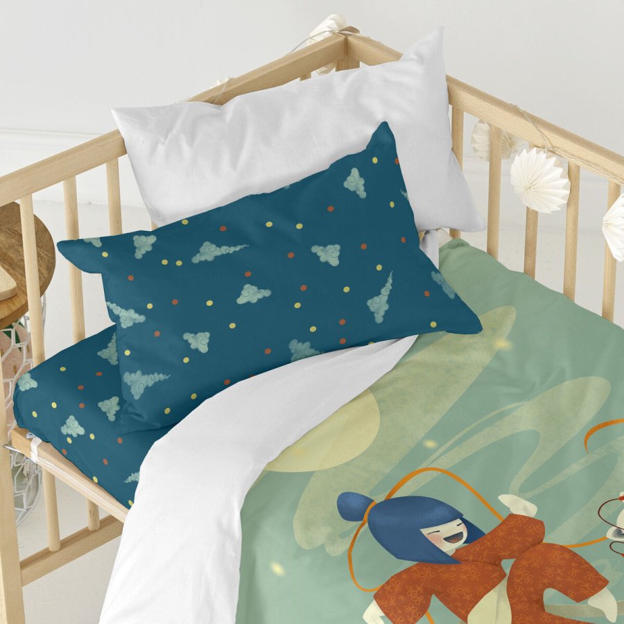 Dynebetrk st HappyFriday Mr Fox The warrior Multifarvet Vugge til baby 2 Dele #11