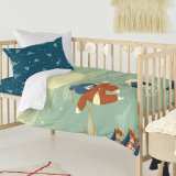 Dynebetrk st HappyFriday Mr Fox The warrior Multifarvet Vugge til baby 2 Dele #16