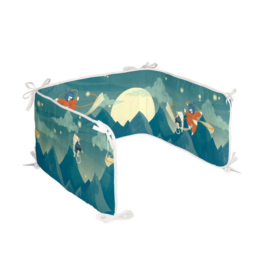 Barnesengbeskytter HappyFriday Mr Fox The warrior Multifarvet 210 x 40 cm #1