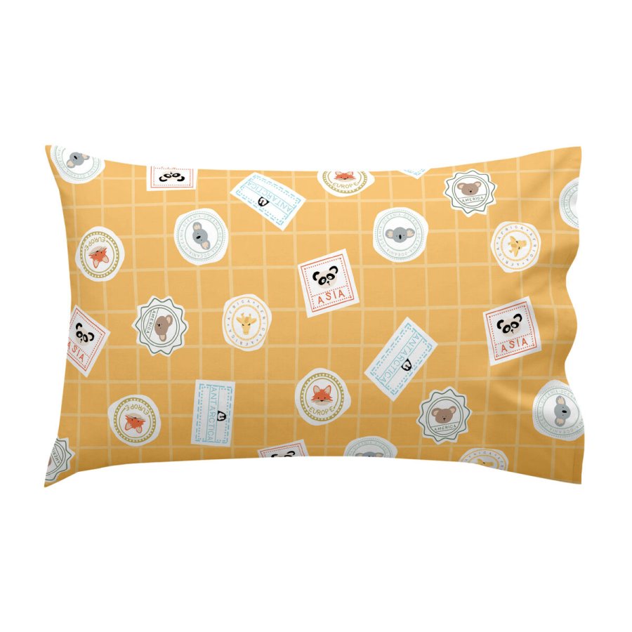 Sengetj st HappyFriday Mr Fox World Trip Multifarvet Vugge til baby 2 Dele #5