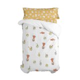 Dynebetrk st HappyFriday Mr Fox World trip Multifarvet Seng 105 2 Dele #1