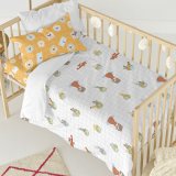 Dynebetrk st HappyFriday Mr Fox World trip Multifarvet Vugge til baby 2 Dele #6
