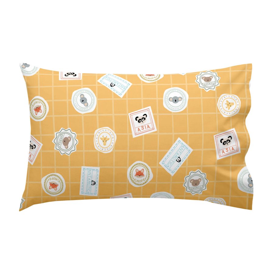 Dynebetrk st HappyFriday Mr Fox World trip Multifarvet Vugge til baby 2 Dele #21