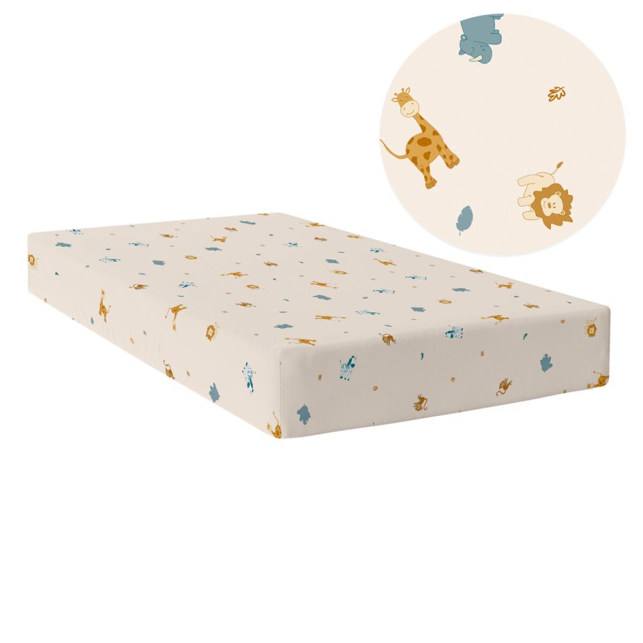 bundplastik HappyFriday Beige Multifarvet 90 x 200 x 32 cm dyr #2