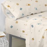 bundplastik HappyFriday Beige Multifarvet 90 x 200 x 32 cm dyr #3