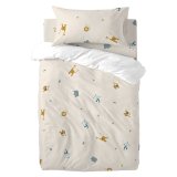 Dynebetrk st HappyFriday Mini Animals Multifarvet Vugge til baby 2 Dele #1