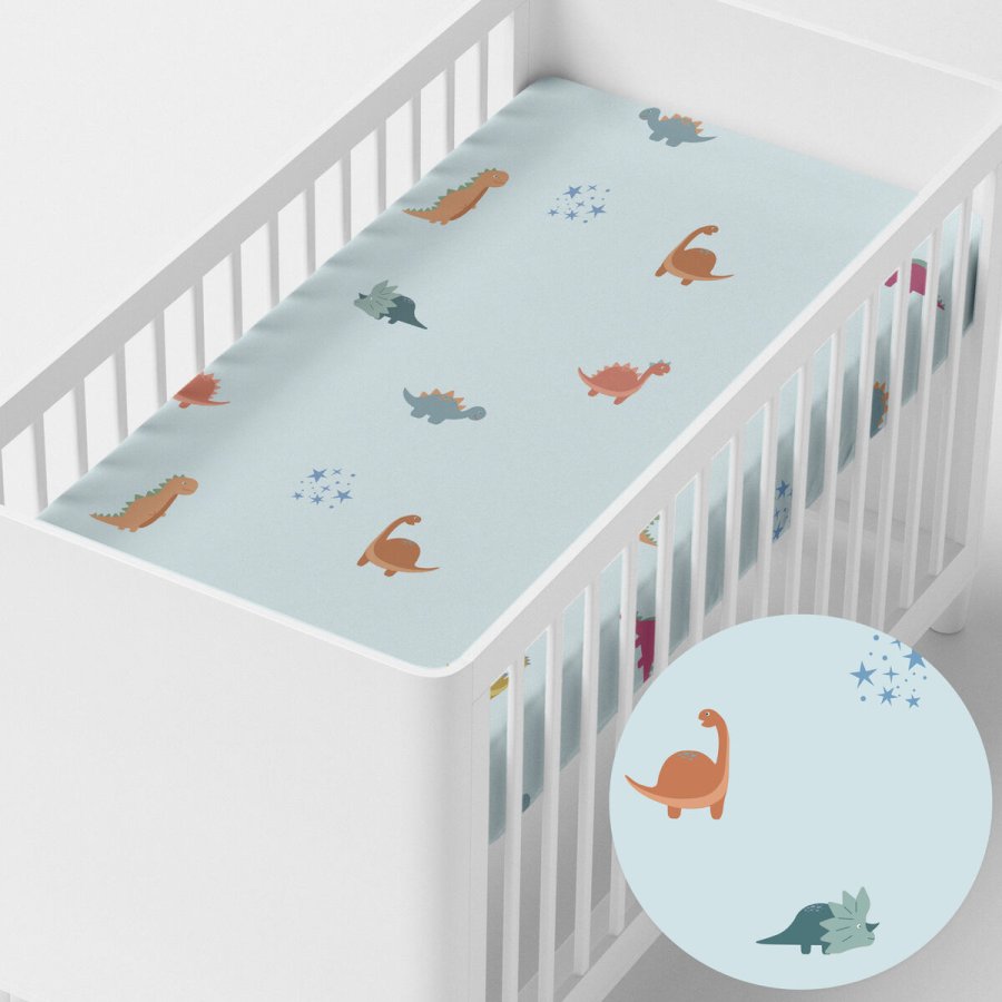 bundplastik HappyFriday MINI Bl Multifarvet 60 x 120 x 14 cm Dinosaurer #3