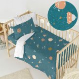 Dynebetrk st HappyFriday Mini universe Multifarvet Vugge til baby 2 Dele #6