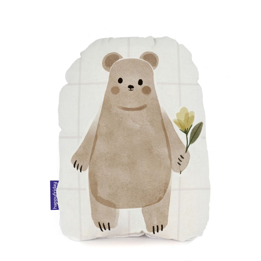 Pude HappyFriday HF Mini Multifarvet Bjrn 40 x 30 cm #1