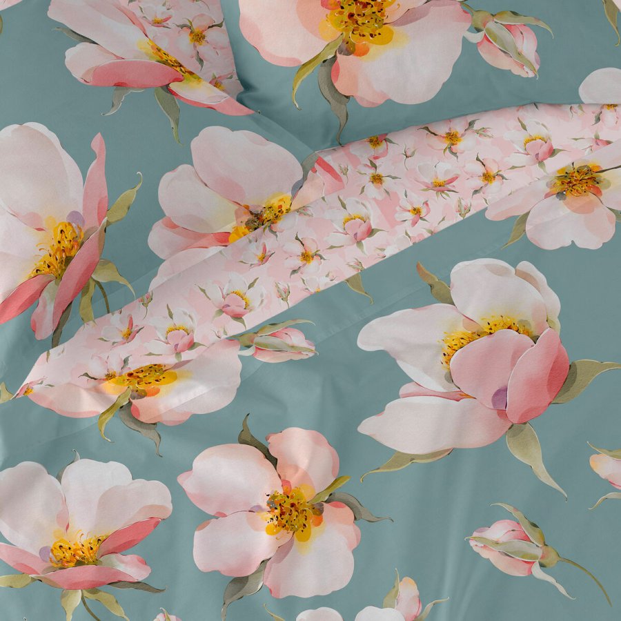 Toplagen HappyFriday Spring blossom Multifarvet 180 x 270 cm #3