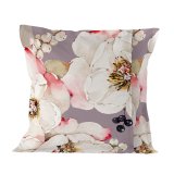 Pudebetrk HappyFriday White Peonies Multifarvet 60 x 60 cm #2
