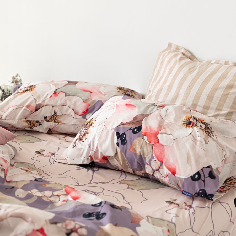 Nordisk cover HappyFriday White Peonies Multifarvet 140 x 200 cm #5