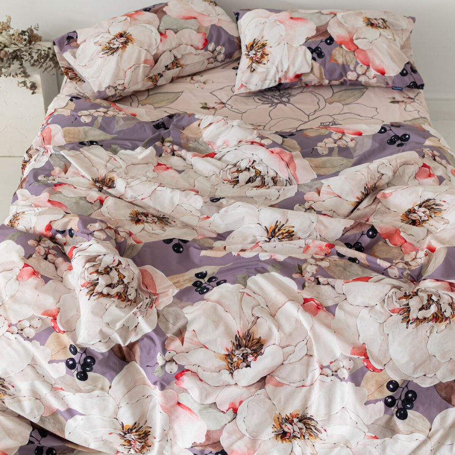 Nordisk cover HappyFriday White Peonies Multifarvet 155 x 220 cm #5