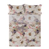 Toplagen HappyFriday White peonies Multifarvet 240 x 270 cm #1