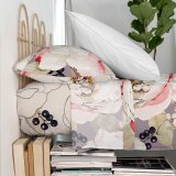 Toplagen HappyFriday White peonies Multifarvet 260 x 270 cm #4