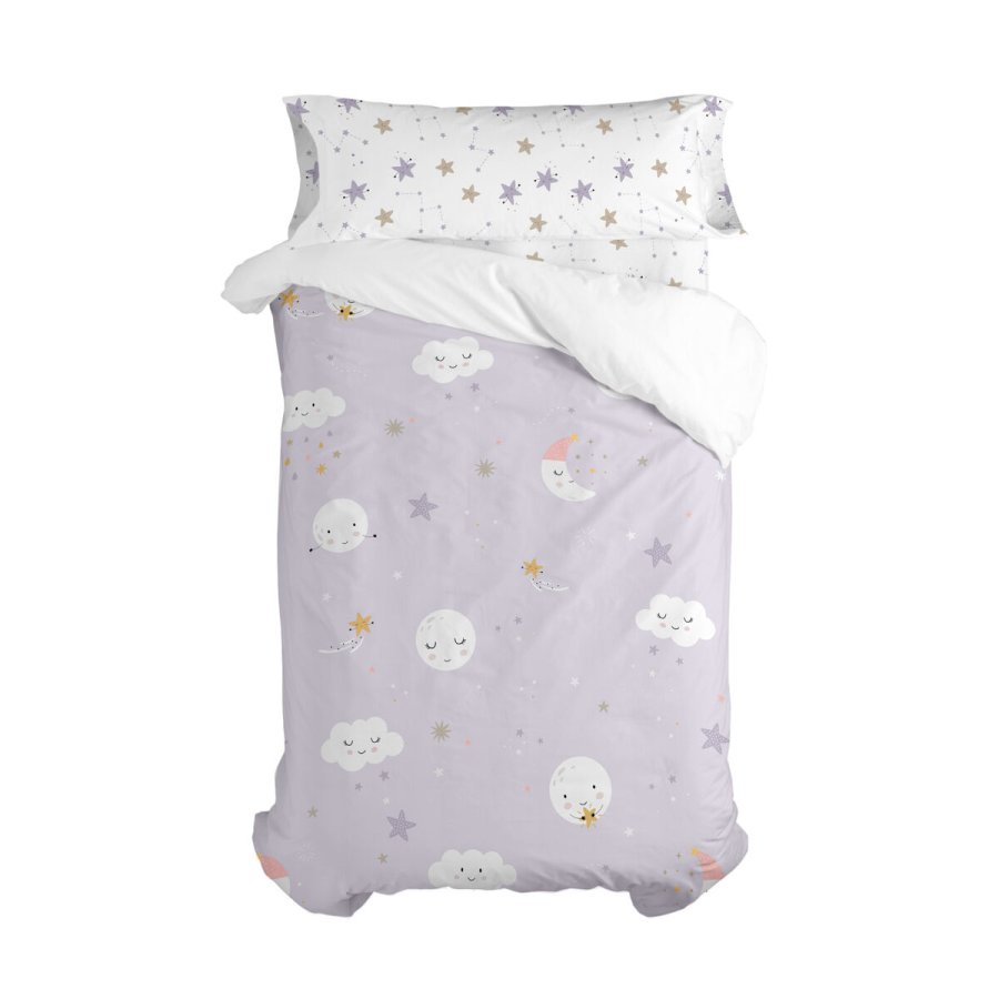 Dynebetrk st HappyFriday Moshi Moshi Moons Multifarvet Seng 80/90 2 Dele #1