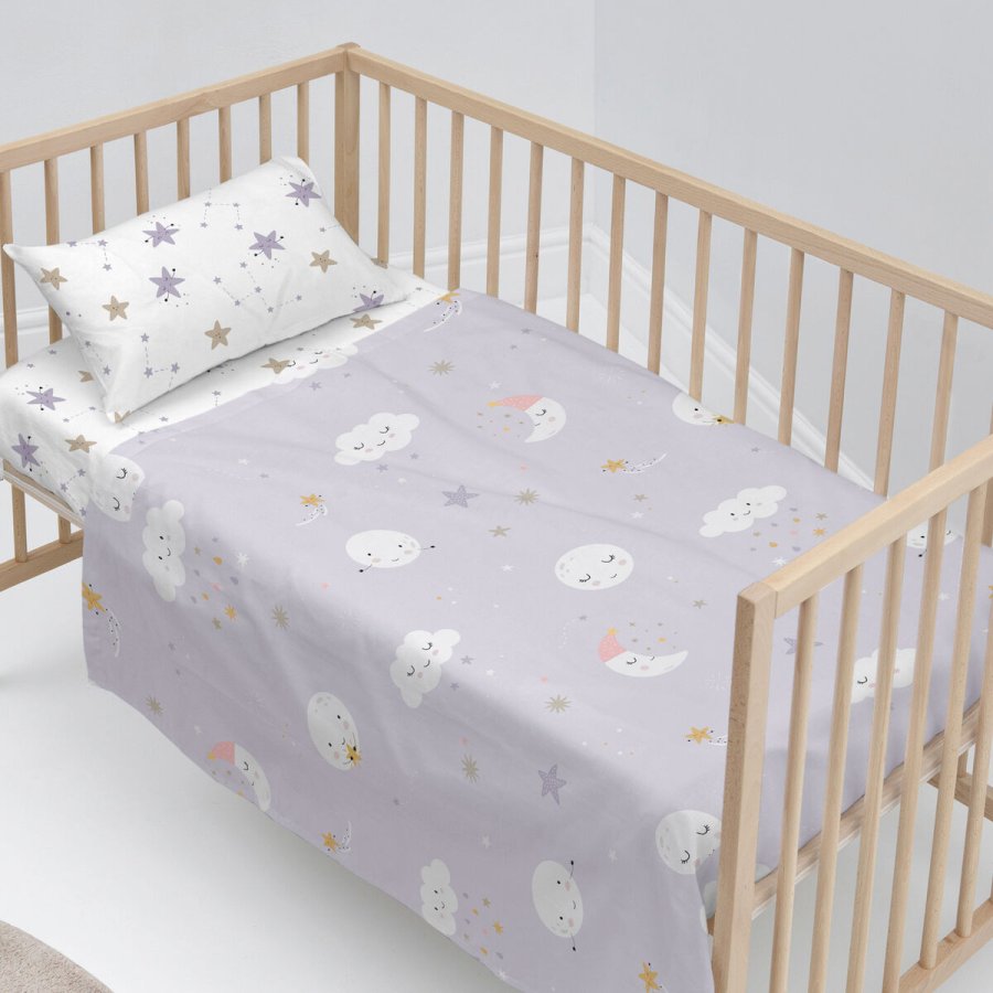 Sengetj st HappyFriday Moshi Moshi Moons Multifarvet Vugge til baby 2 Dele #2