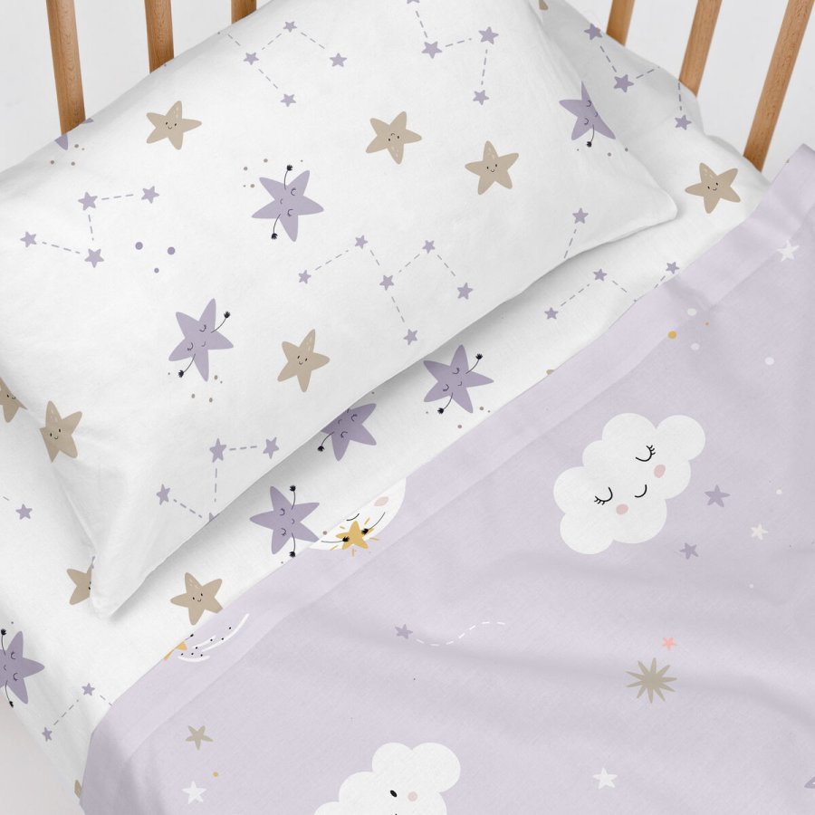 Sengetj st HappyFriday Moshi Moshi Moons Multifarvet Vugge til baby 2 Dele #3
