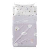 Sengetj st HappyFriday Moshi Moshi Moons Multifarvet Vugge til baby 2 Dele #1