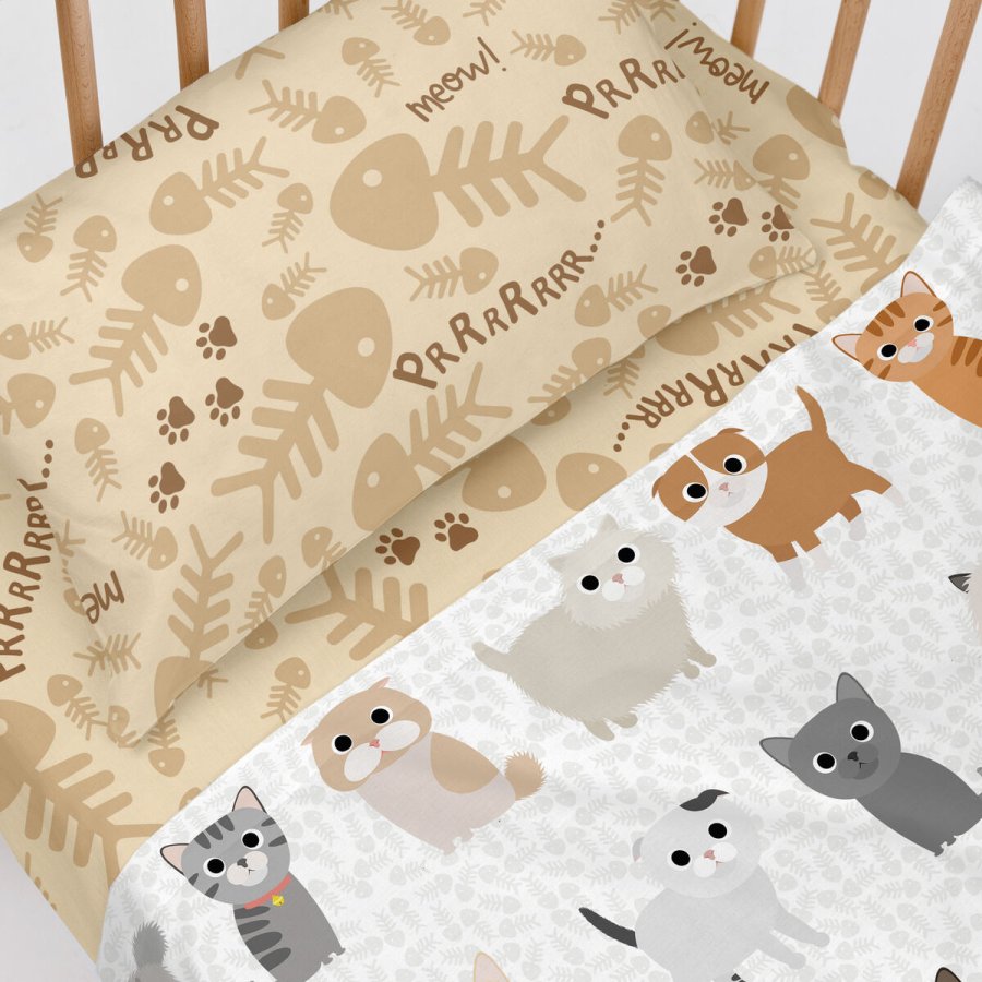 bundplastik HappyFriday MR FOX Beige Multifarvet 60 x 120 x 14 cm #2