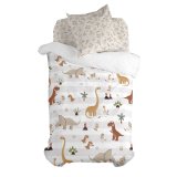 Dynebetrk st HappyFriday Moshi Moshi Dino Family Multifarvet Seng 80 2 Dele #1