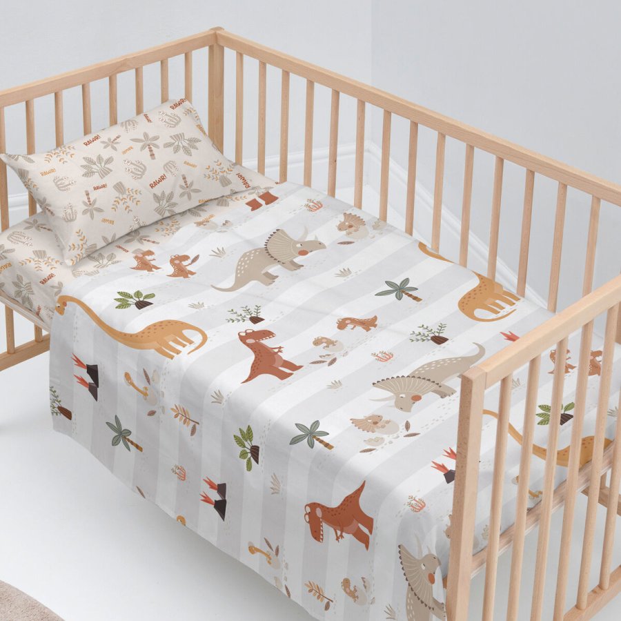 Sengetj st HappyFriday Moshi Moshi Dino family  Multifarvet Vugge til baby 2 Dele #3