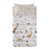 Sengetj st HappyFriday Moshi Moshi Dino family  Multifarvet Vugge til baby 2 Dele #1