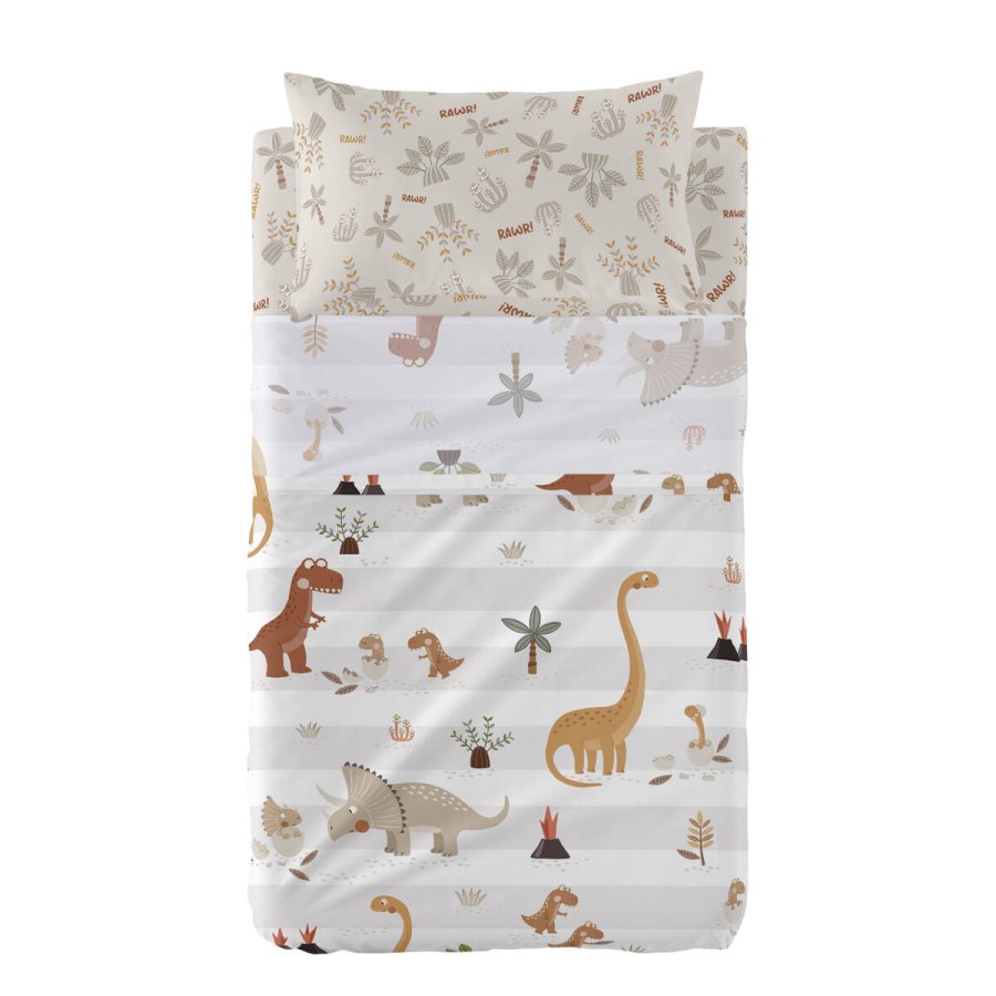 Sengetj st HappyFriday Moshi Moshi Dino family  Multifarvet Vugge til baby 2 Dele #1