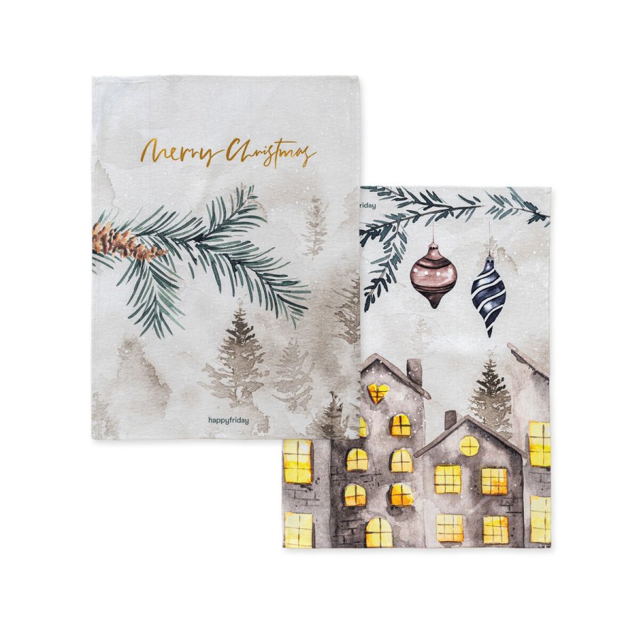 Karklud HappyFriday XMAS Multifarvet 70 x 50 cm 15 x 1 x 38 cm (2 Dele) #6