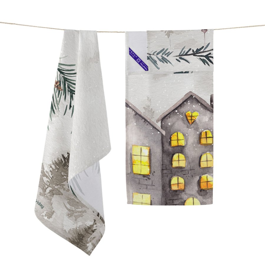 Karklud HappyFriday XMAS Multifarvet 70 x 50 cm 15 x 1 x 38 cm (2 Dele) #21