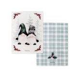 St med klder HappyFriday Xmas Gnomes  Multifarvet 70 x 50 cm 2 Dele #1