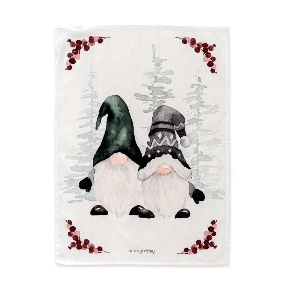 St med klder HappyFriday Xmas Gnomes  Multifarvet 70 x 50 cm 2 Dele #6