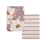 Karklud HappyFriday White Peonies Multifarvet 70 x 50 cm (2 enheder) #1