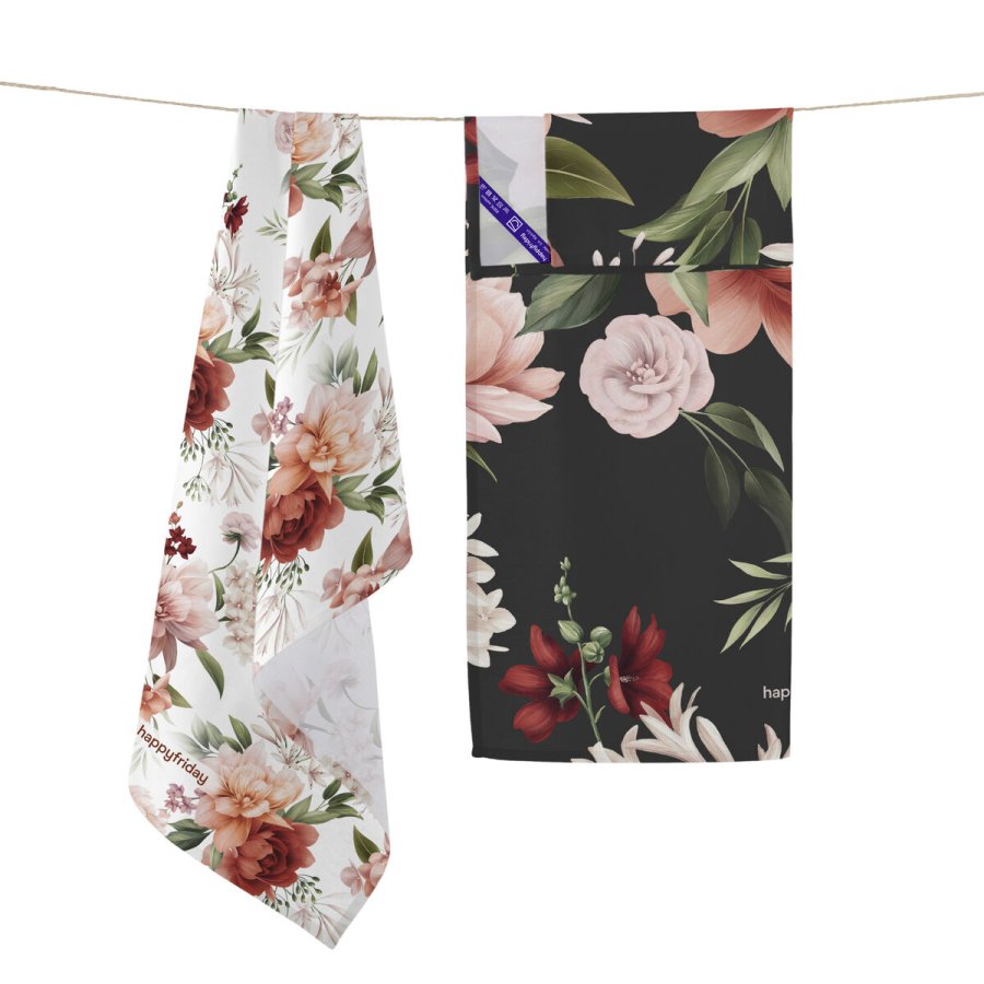 Karklud HappyFriday Autumn floral Multifarvet 70 x 50 cm (2 enheder) #16