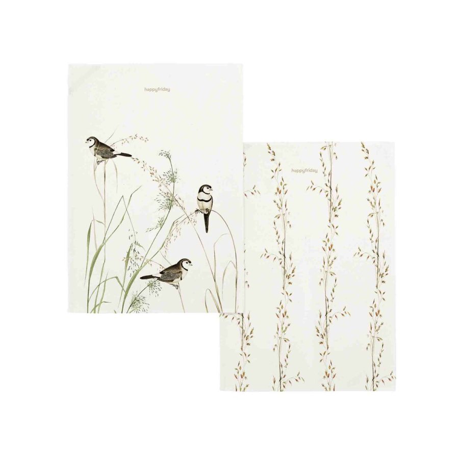 Karklud HappyFriday Happy birds Multifarvet 70 x 50 cm (2 enheder) #1