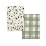 Karklud HappyFriday Tinny Bloom Multifarvet 70 x 50 cm (2 enheder) #1