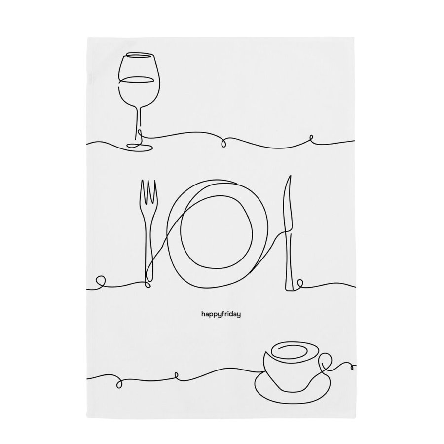 Karklud HappyFriday To Eat Multifarvet 70 x 50 cm (2 enheder) #11