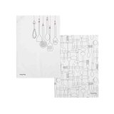 Karklud HappyFriday Cutlery Multifarvet 70 x 50 cm (2 enheder) #1