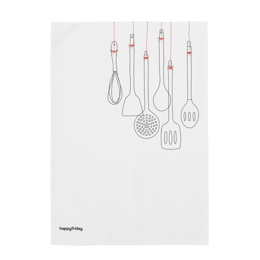 Karklud HappyFriday Cutlery Multifarvet 70 x 50 cm (2 enheder) #11