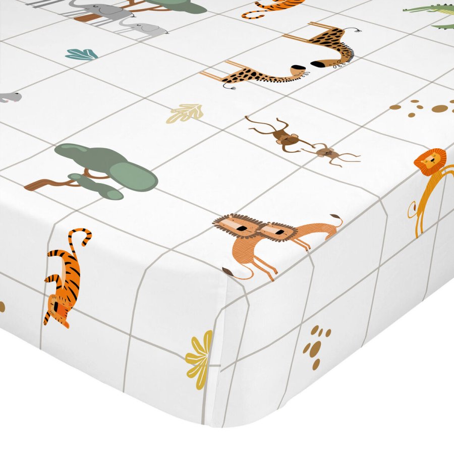 bundplastik HappyFriday Mini savanna Hvid Multifarvet 70 x 140 x 14 cm #1